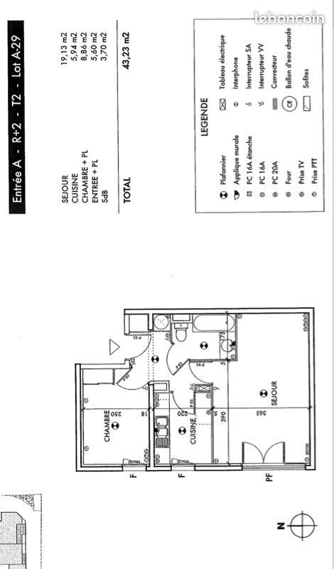Appartement à louer, 43m², Avignon