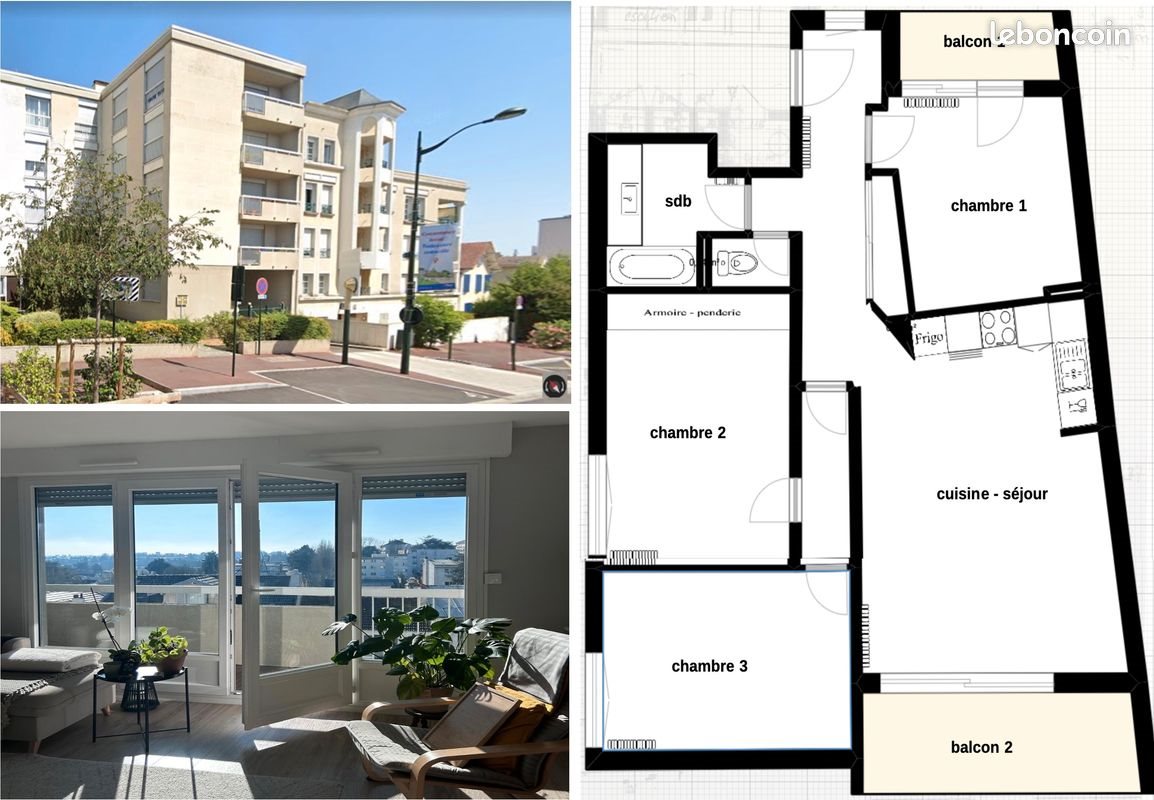 Appartement à louer, 80m², Le Plessis-Robinson