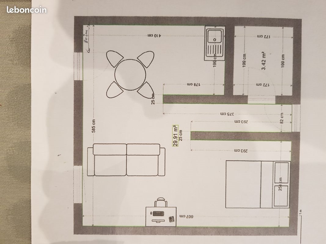 Appartement à louer, 33m², Nancy
