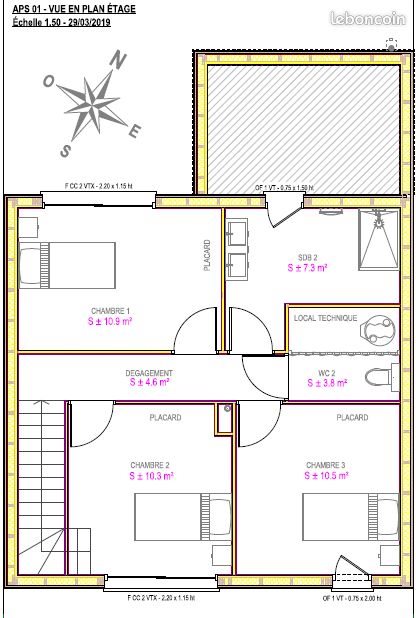 Maison à louer, 107m², Cholet