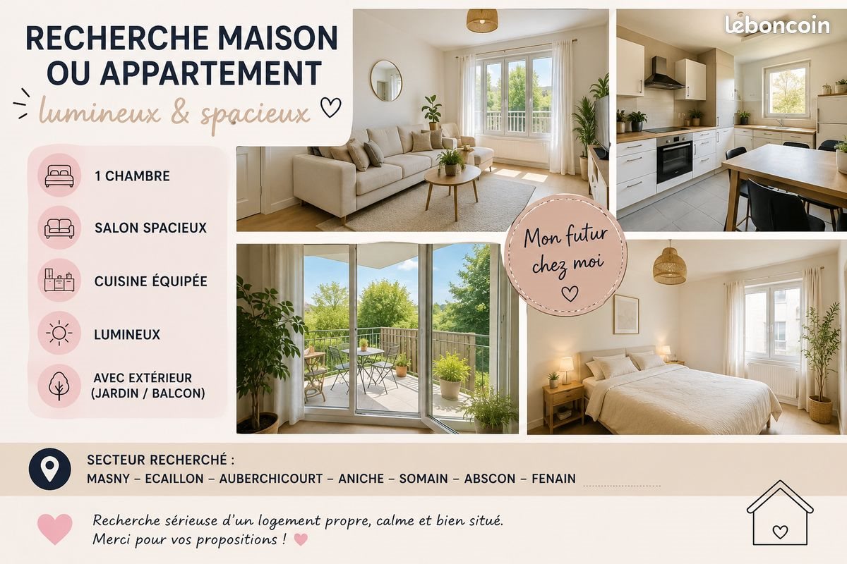 Maison à louer, 50m², Somain