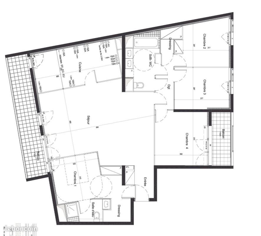 Appartement à louer, 128m², Montreuil