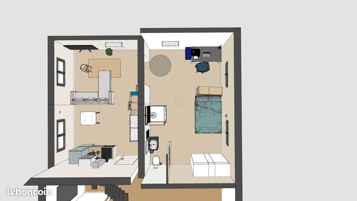 Appartement à louer, 45m², Crusnes