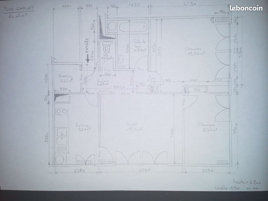Appartement à louer, 64m², Asnières-sur-Seine