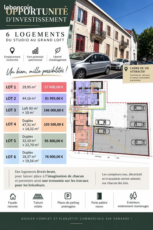 Appartement à vendre, 90m², Dax