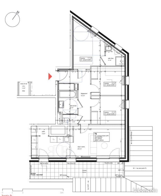Appartement à vendre, 76m², Saint-Martin-d'Hères