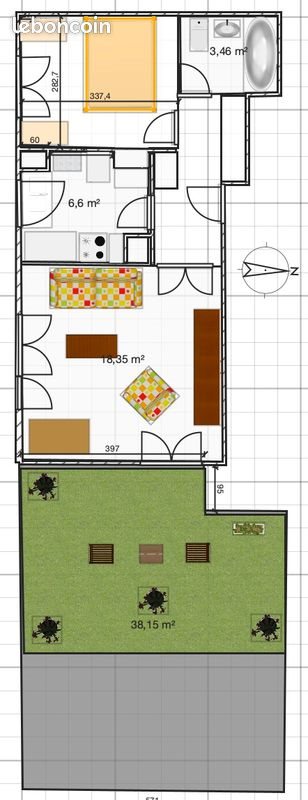 Appartement à louer, 43m², Fontenay-aux-Roses