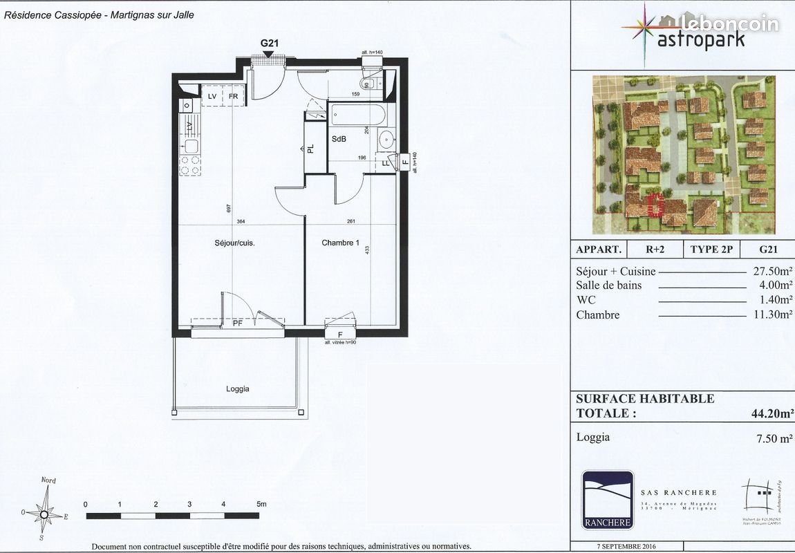 Appartement à vendre, 44m², Martignas-sur-Jalle
