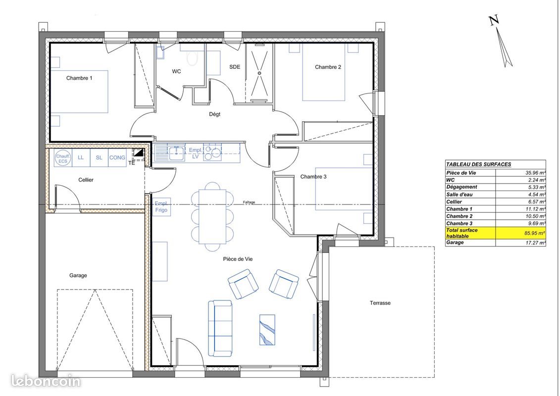 Maison à louer, 85m², Challans