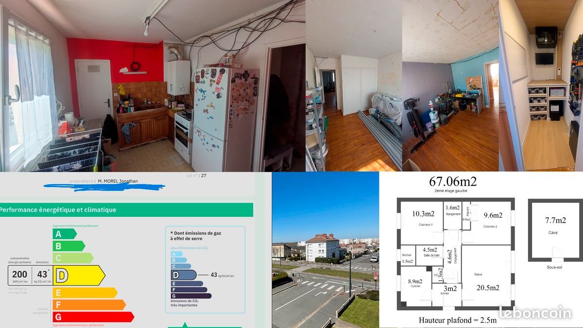 Appartement à vendre, 65m², Le Havre