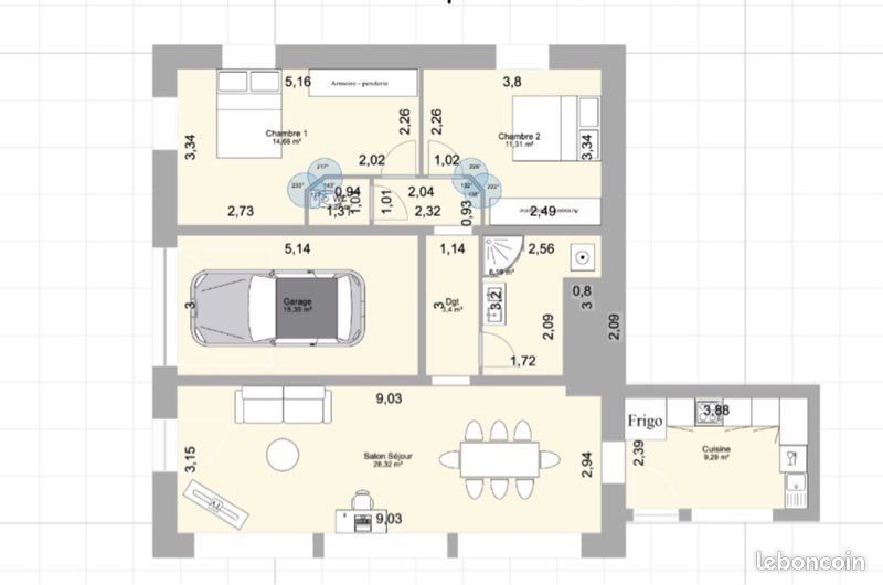 Appartement à vendre, 100m², Besançon