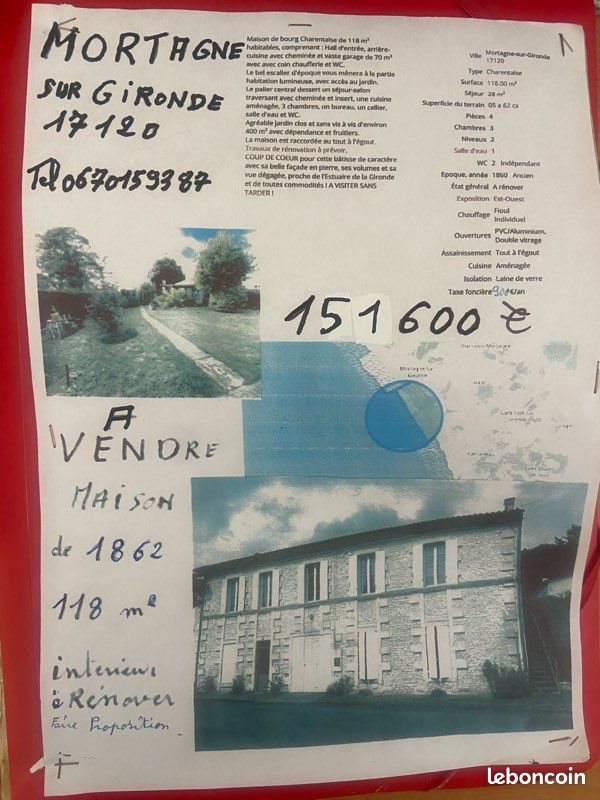 Maison à vendre, 118m², Mortagne-sur-Gironde