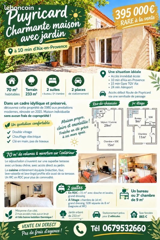 Maison à vendre, 70m², Aix-en-Provence