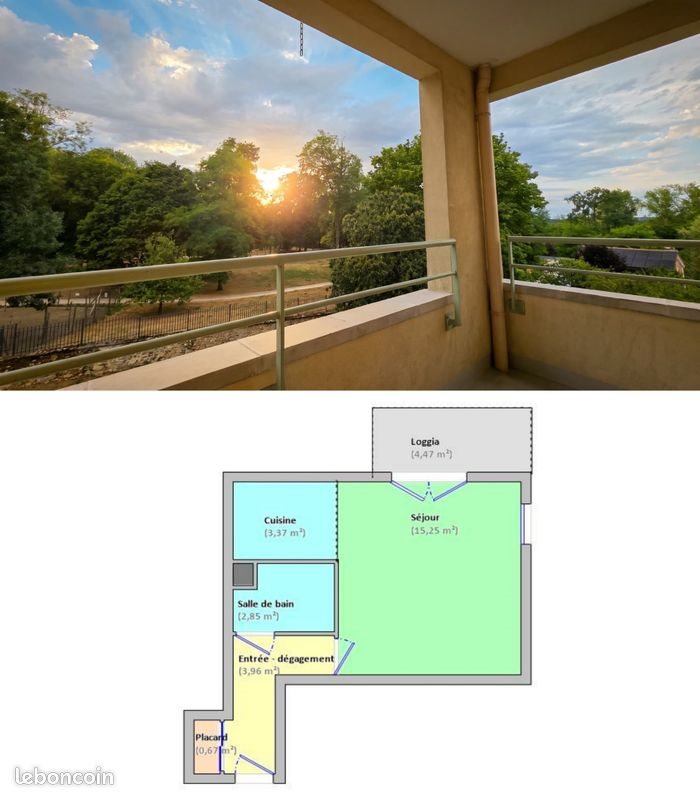 Appartement à louer, 26m², Dammarie-les-Lys
