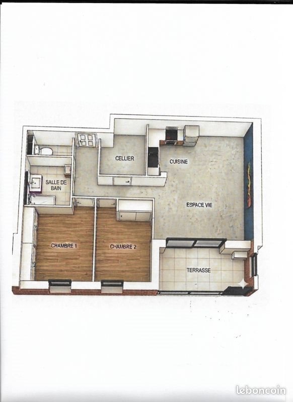 Appartement à louer, 62m², Albi