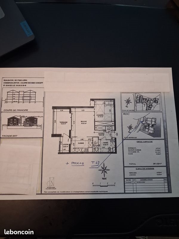Appartement à louer, 39m², Saint-Jean-de-Luz