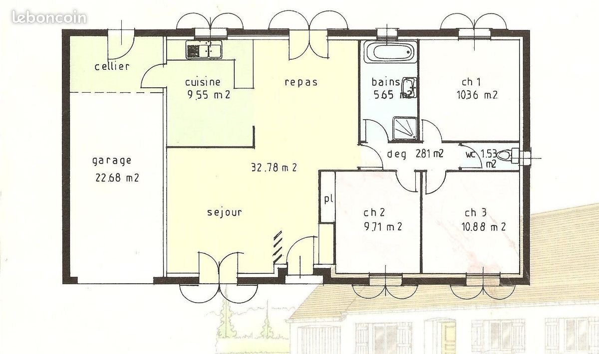Maison à vendre, 86m², Saint-Célerin