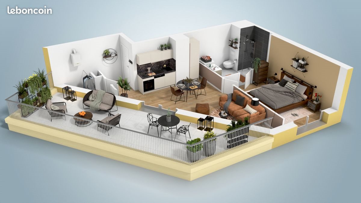 Appartement à vendre, 41m², Tours