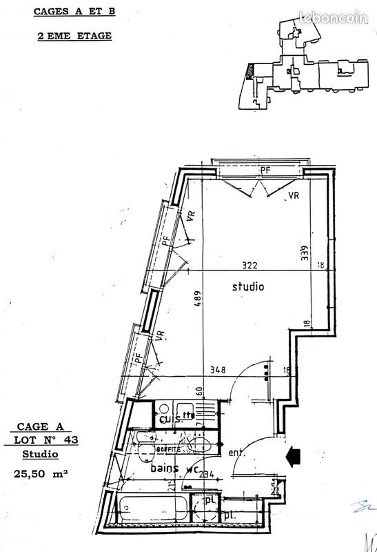Appartement à louer, 26m², Antony