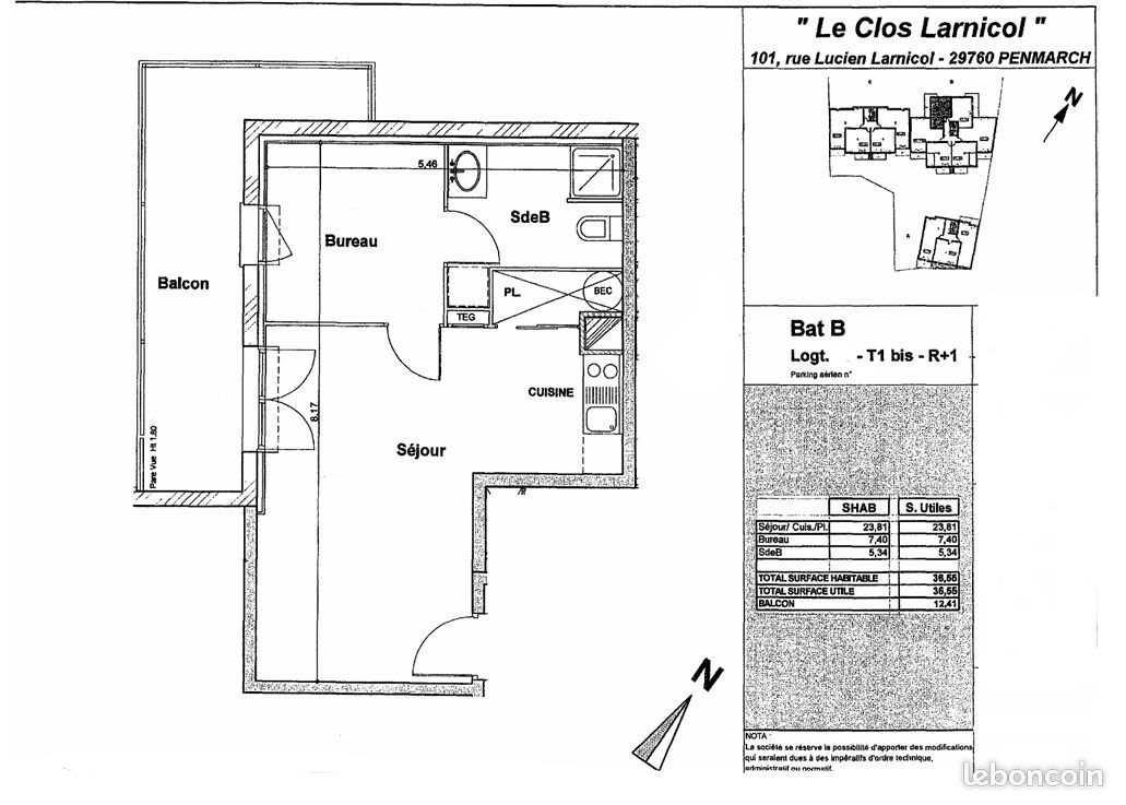 Appartement à vendre, 35m², Penmarch