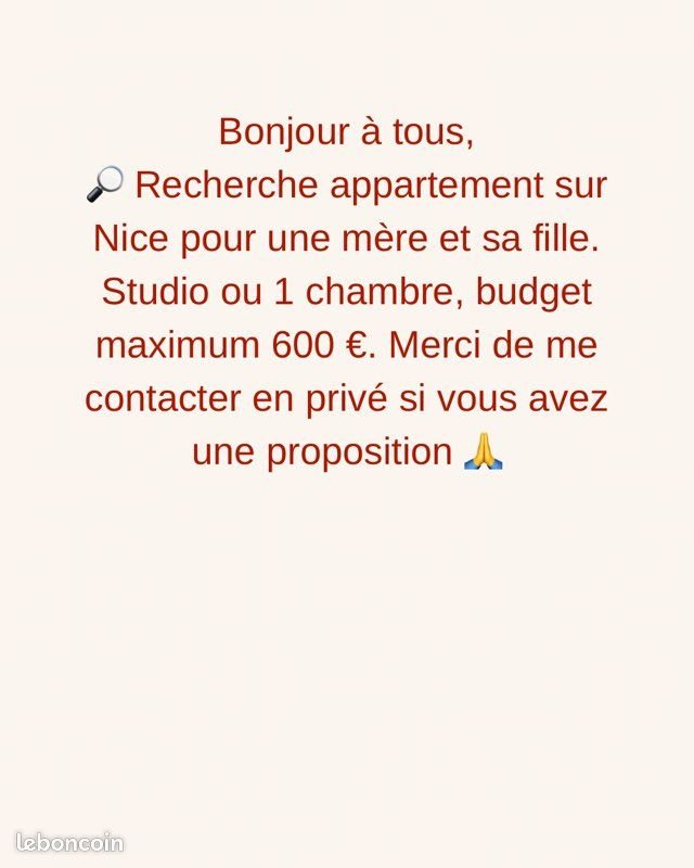 Appartement à louer, 25m², Nice