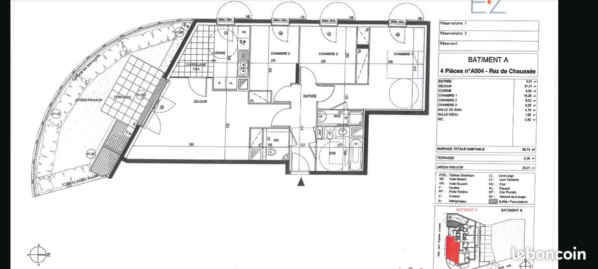Appartement à louer, 83m², Nanterre