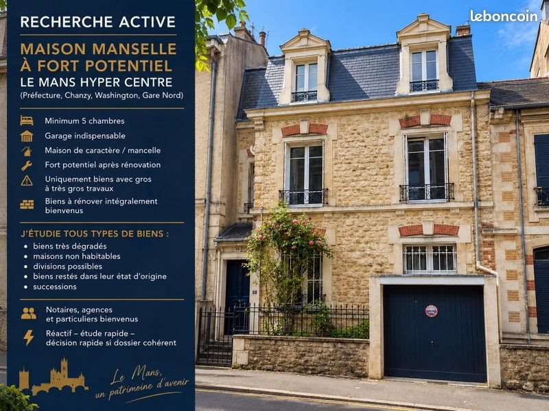 Maison à vendre, 150m², Le Mans