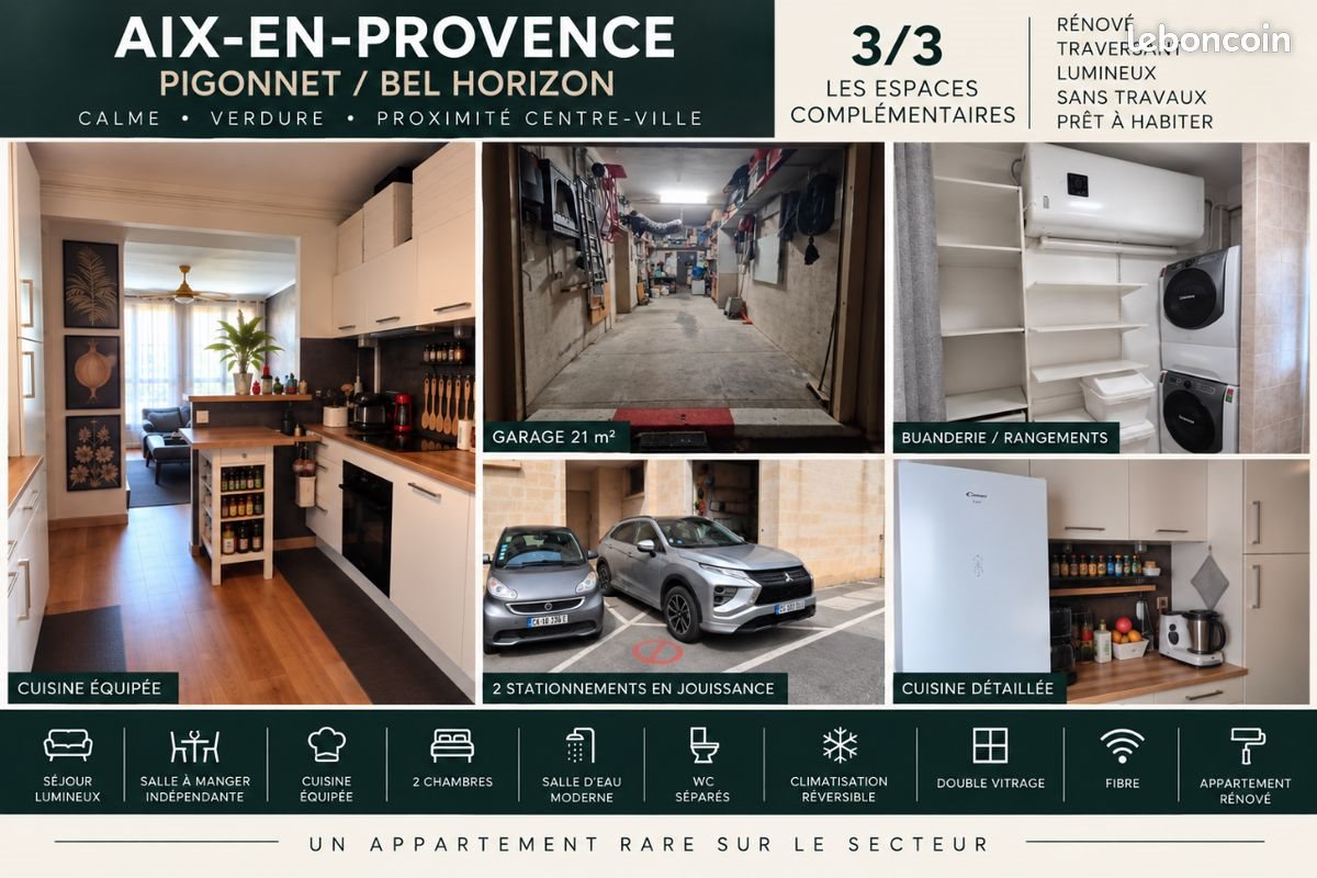 Appartement à vendre, 66m², Aix-en-Provence