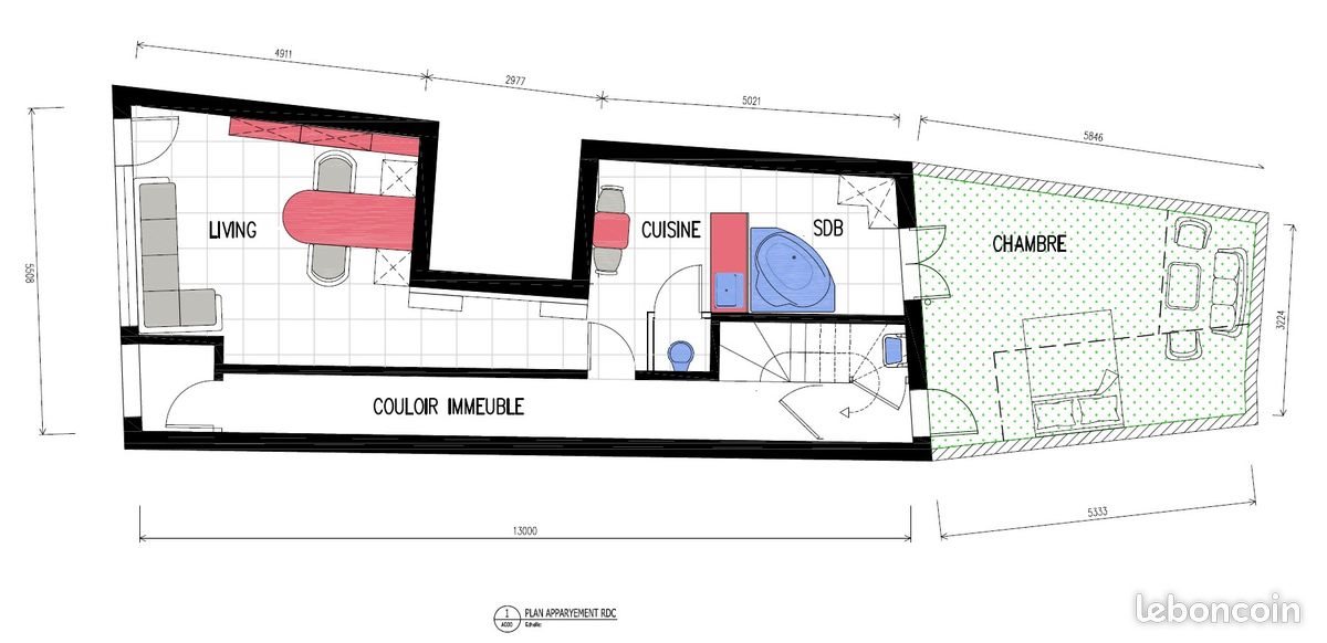 Appartement à louer, 55m², Niort