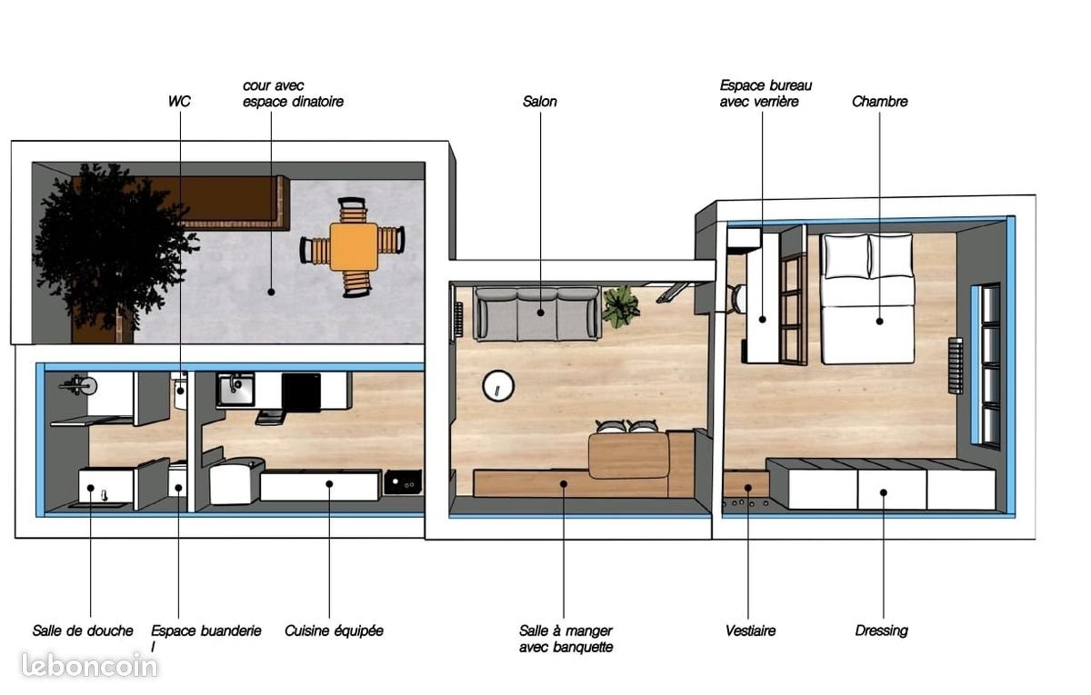 Appartement à louer, 42m², Lille
