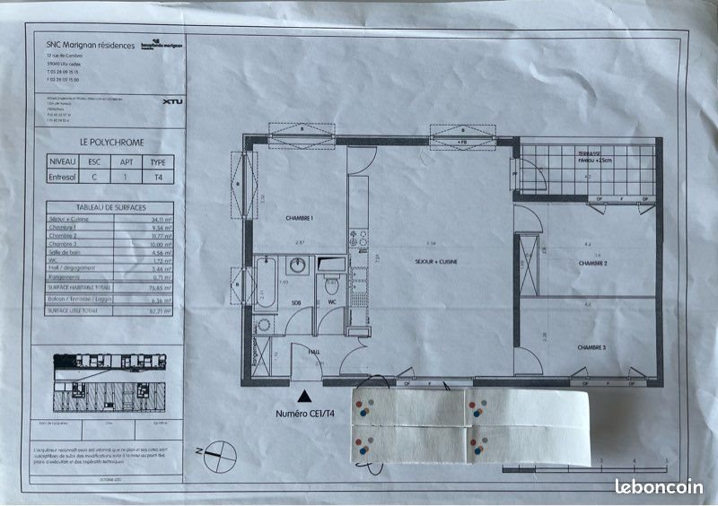 Appartement à vendre, 75m², Lille