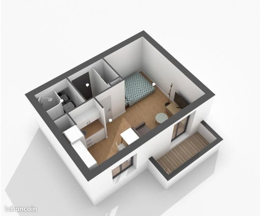 Appartement à louer, 23m², Angers