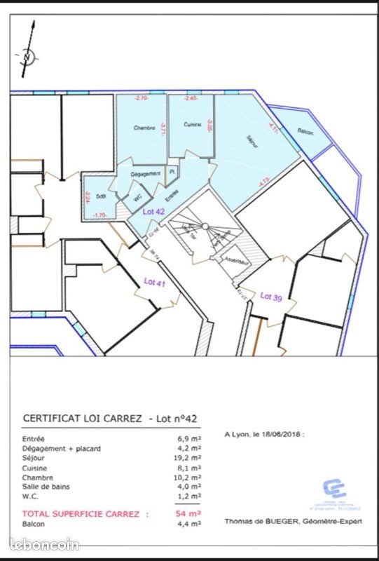 Appartement à louer, 54m², Saint-Fons