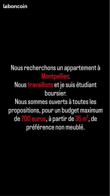 Appartement à louer, 35m², Montpellier