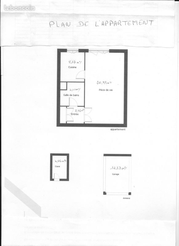Appartement à vendre, 33m², Angers