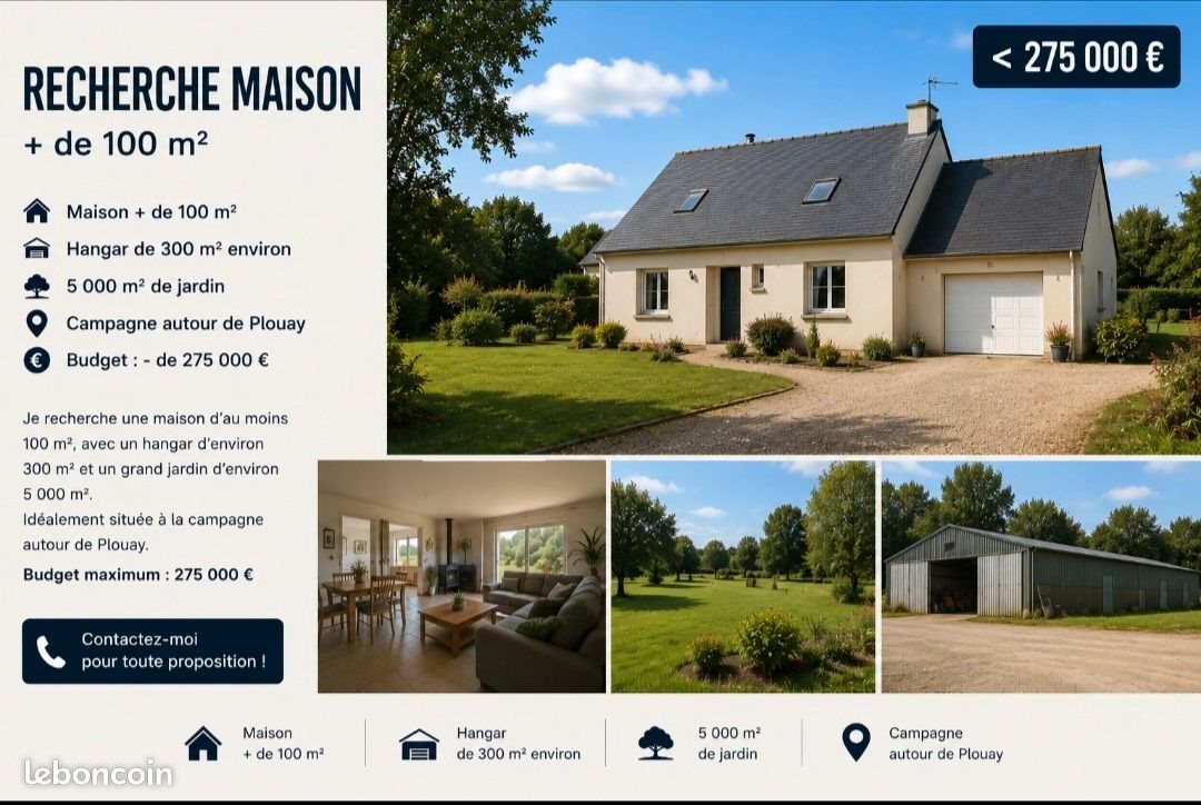 Maison à vendre, 100m², Plouay