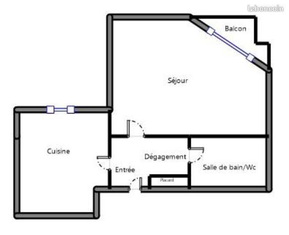 Appartement à louer, 31m², Courbevoie