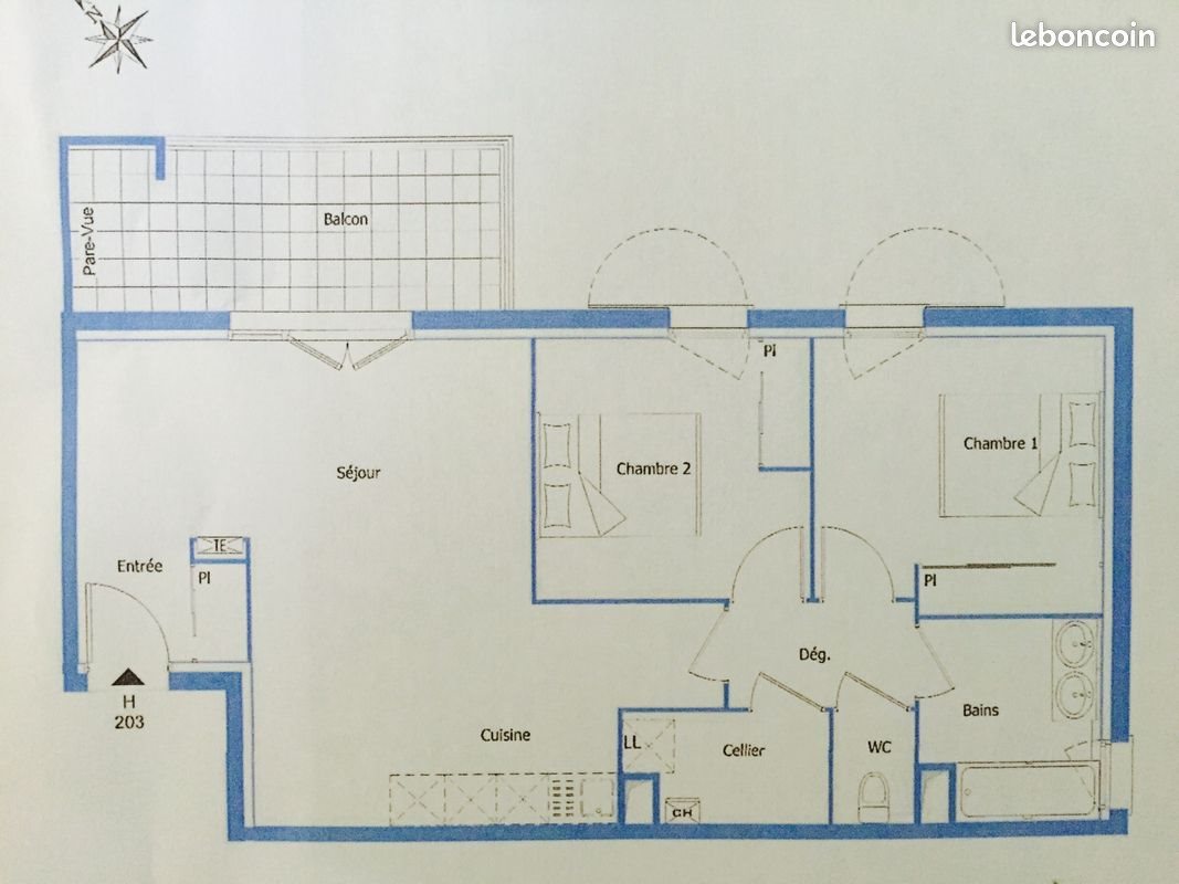 Appartement à vendre, 65m², Lons
