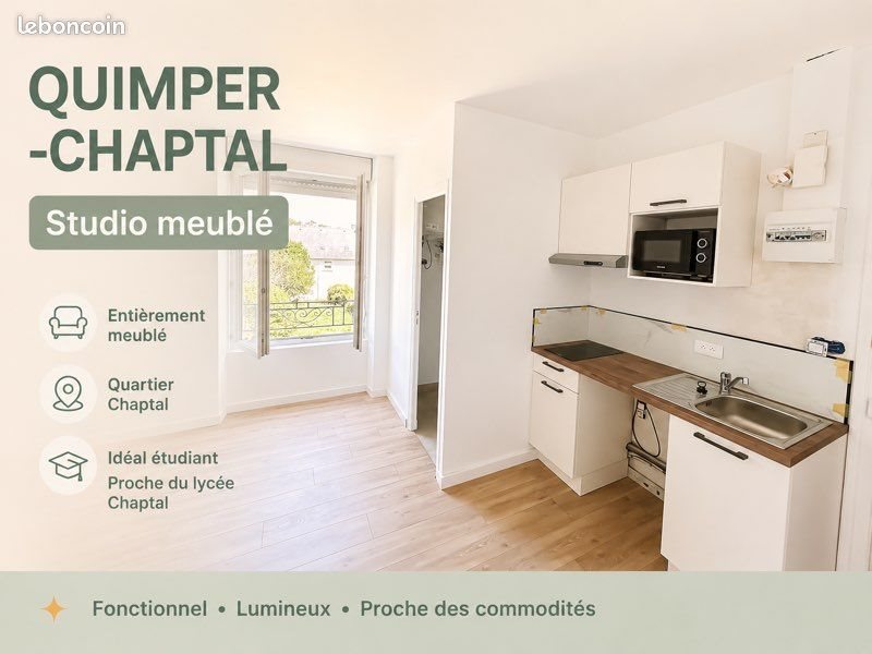 Appartement à louer, 19m², Quimper