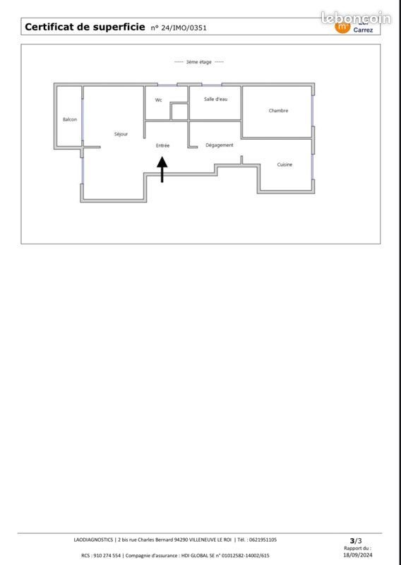 Appartement à vendre, 61m², Longjumeau