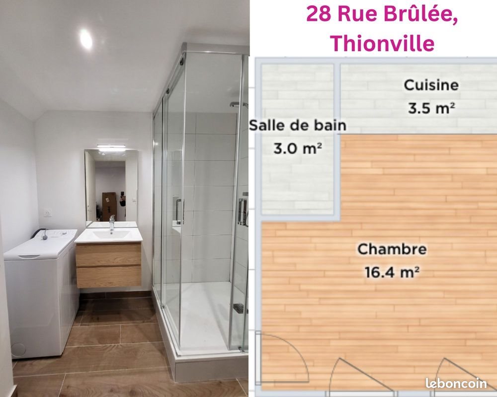 Appartement à louer, 25m², Thionville