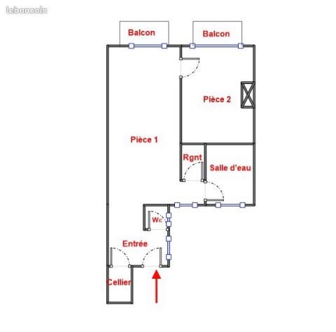 Appartement à louer, 46m², Paris 18ème