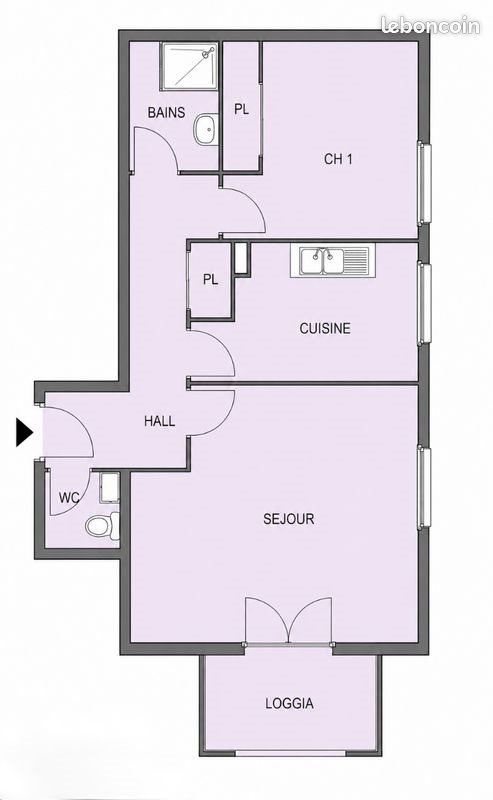 Appartement à louer, 49m², Toulouse