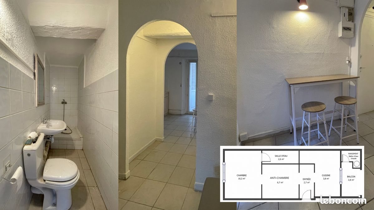 Appartement à louer, 27m², Toulon