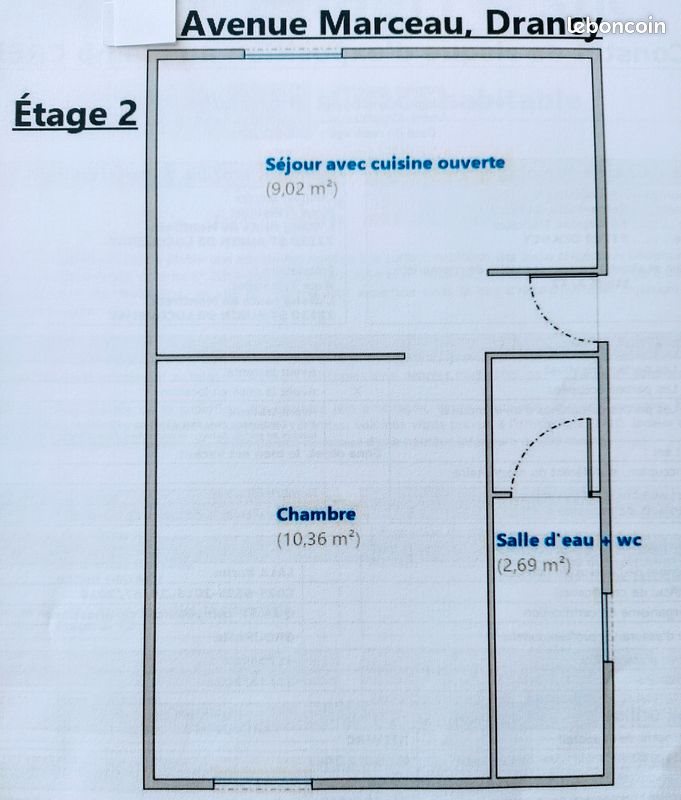 Appartement à louer, 22m², Drancy