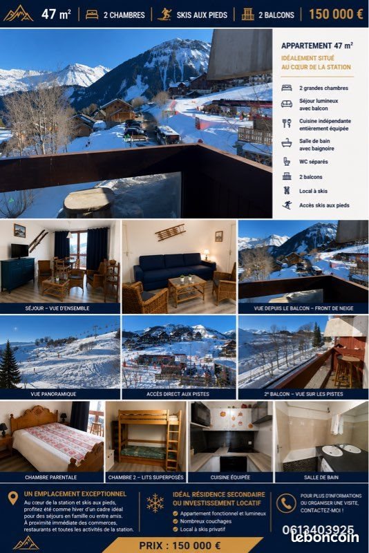 Appartement à vendre, 47m², Villarembert (Le Corbier)