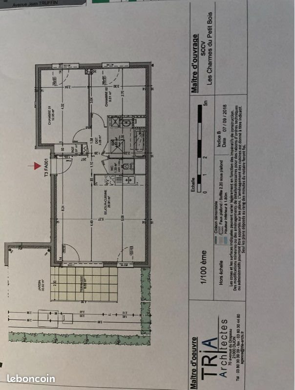 Appartement à louer, 60m², Perrigny-lès-Dijon