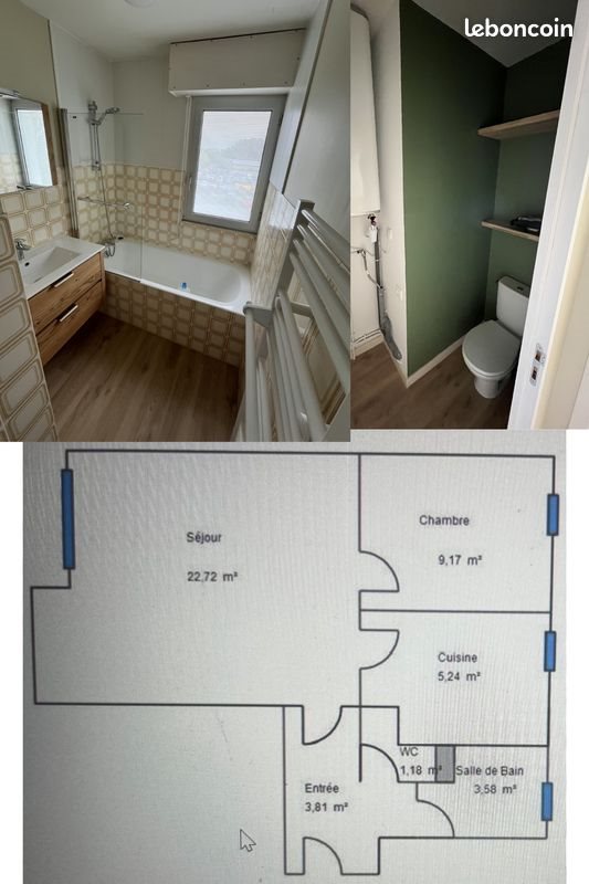 Appartement à louer, 35m², Guérande