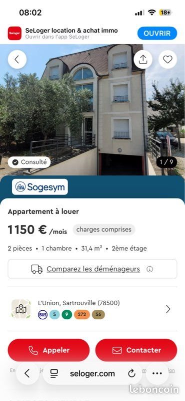 Appartement à louer, 55m², Sartrouville