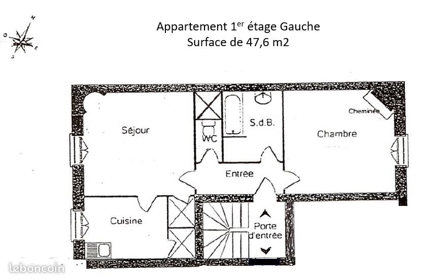 Appartement à louer, 48m², Nancy